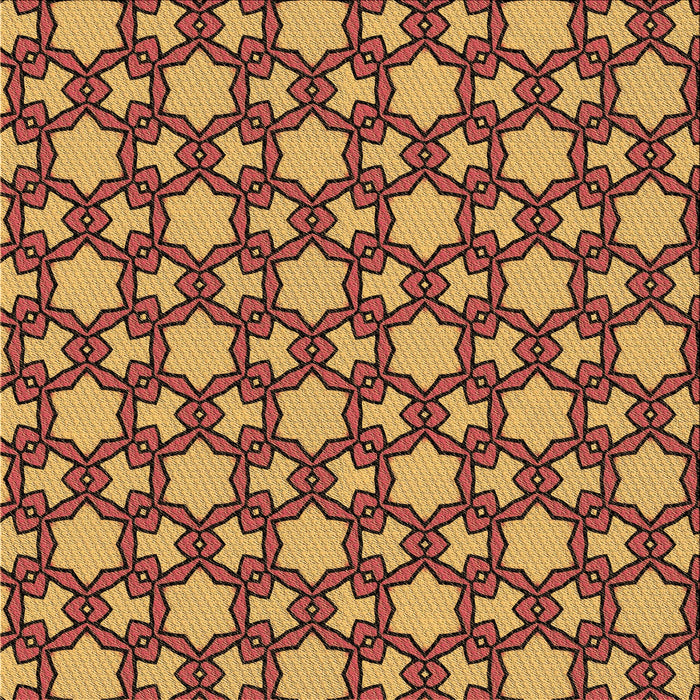 Round Patterned Orange Rug, pat3639brn