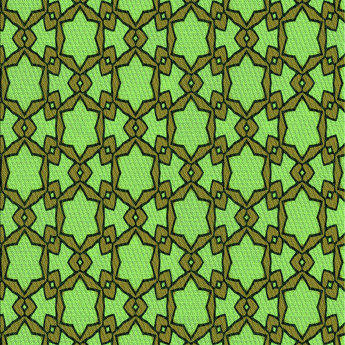 Patterned Bright Green Rug, pat3639grn