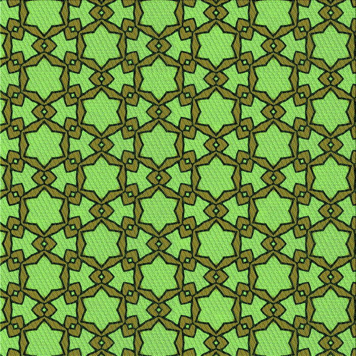 Round Patterned Bright Green Rug, pat3639grn