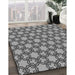 Patterned Dark Gray Rug in Family Room, pat3639gry