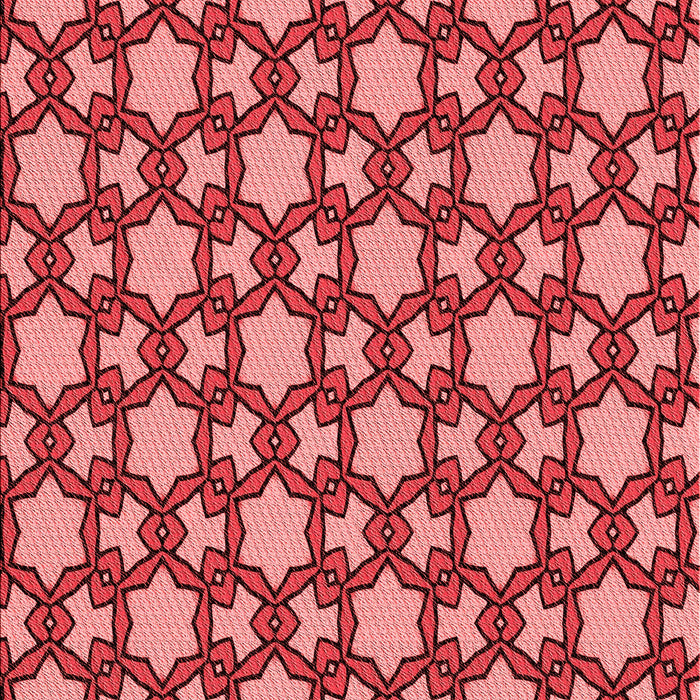 Patterned Tomato Red Rug, pat3639rd