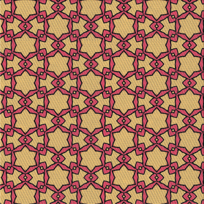 Sideview of Machine Washable Transitional Saffron Red Rug, wshpat3639