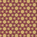 Sideview of Machine Washable Transitional Saffron Red Rug, wshpat3639