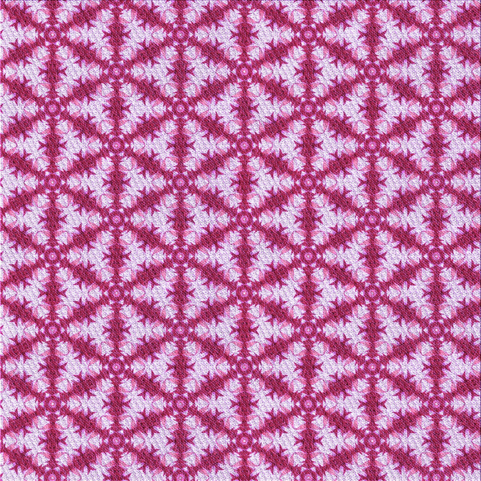 Round Patterned Deep Pink Rug, pat364pur