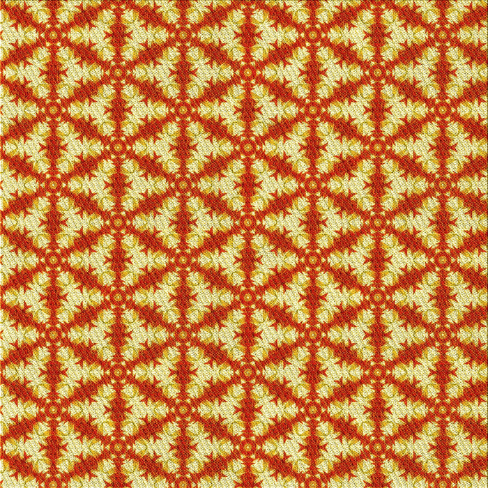 Round Machine Washable Transitional Bold Yellow Rug, wshpat364yw