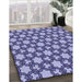 Machine Washable Transitional Jeans Blue Rug in a Family Room, wshpat3640blu