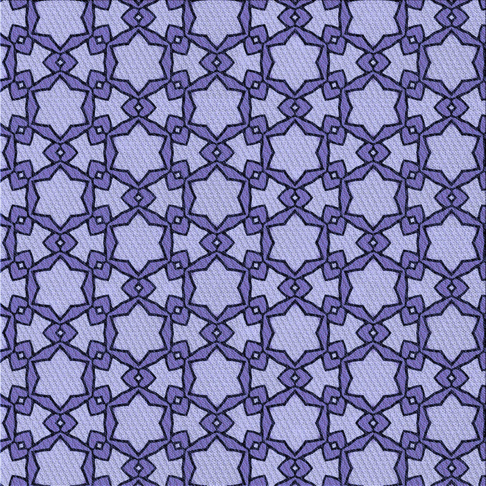 Round Patterned Jeans Blue Rug, pat3640blu