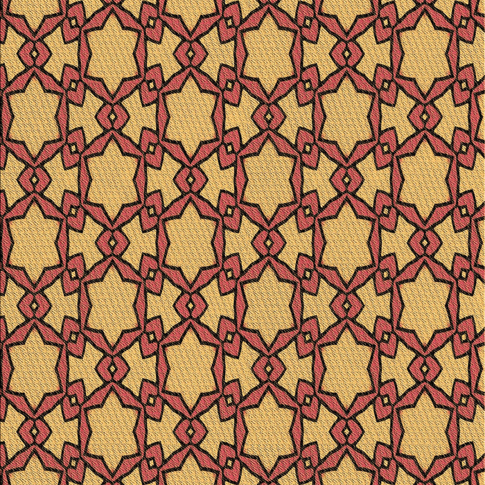 Patterned Orange Rug, pat3640brn