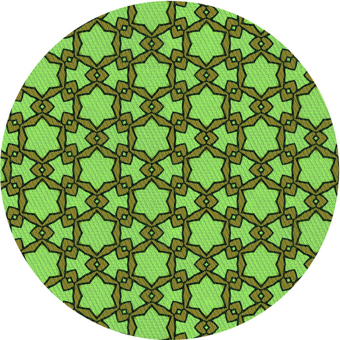 Square Machine Washable Transitional Bright Green Rug in a Living Room, wshpat3640grn