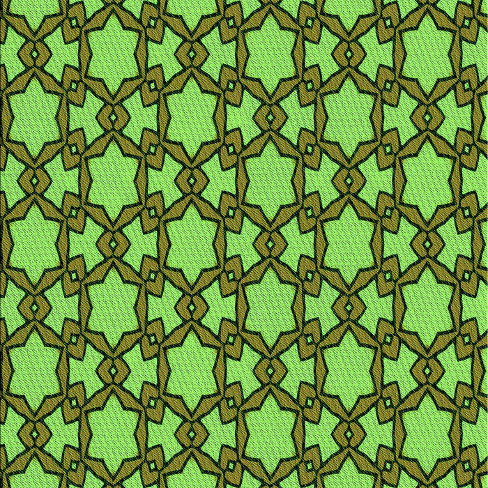 Patterned Bright Green Rug, pat3640grn