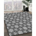 Machine Washable Transitional Dark Gray Rug in a Family Room, wshpat3640gry