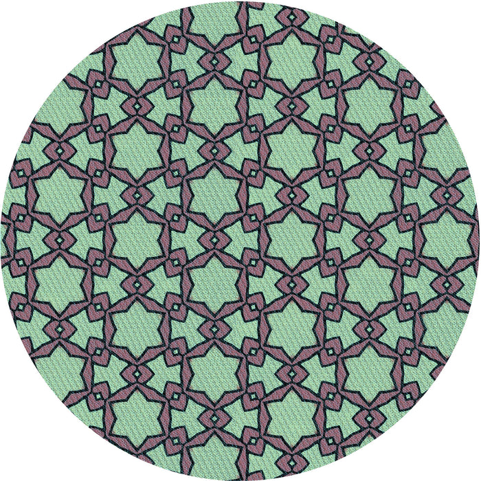 Square Patterned Purple Rug, pat3640lblu