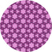 Square Machine Washable Transitional Dark Magenta Purple Rug in a Living Room, wshpat3640pur