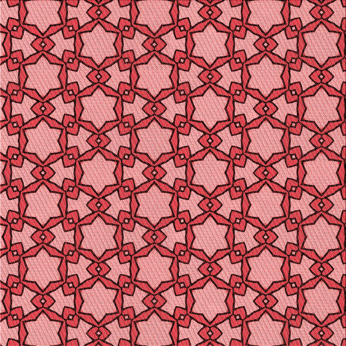 Round Patterned Pastel Red Pink Rug, pat3640rd