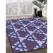 Machine Washable Transitional Purple Mimosa Purple Rug in a Family Room, wshpat3641blu