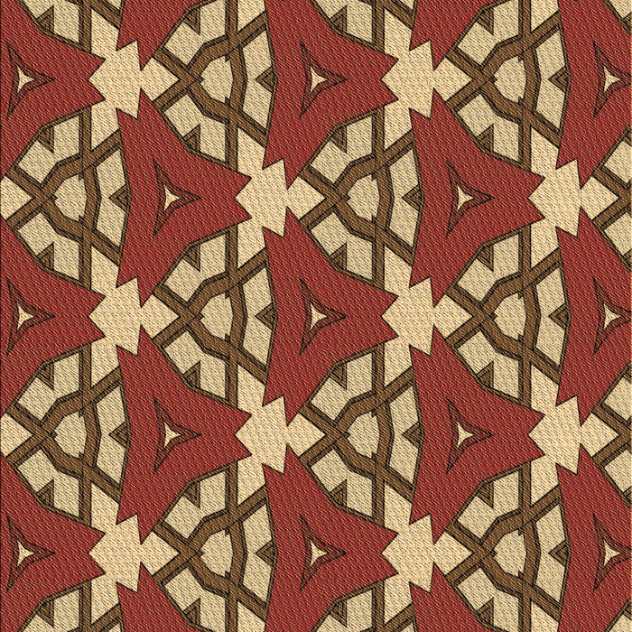 Machine Washable Transitional Peru Brown Rug, wshpat3641brn