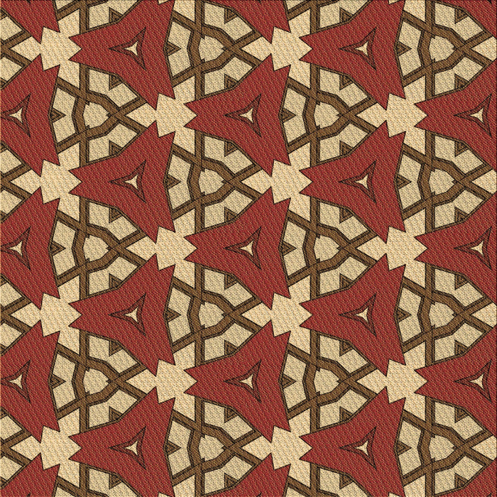 Round Machine Washable Transitional Peru Brown Rug, wshpat3641brn