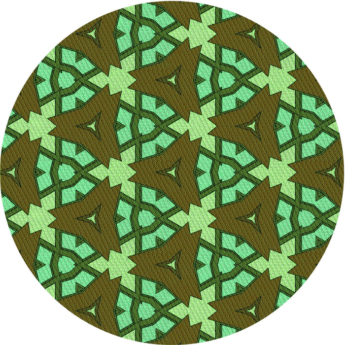 Square Machine Washable Transitional Army Green Rug in a Living Room, wshpat3641grn