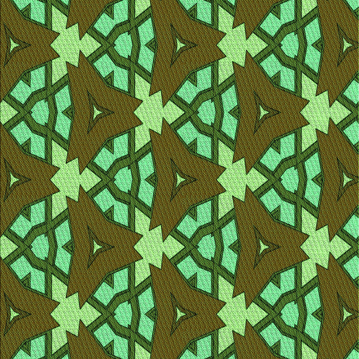 Machine Washable Transitional Army Green Rug, wshpat3641grn