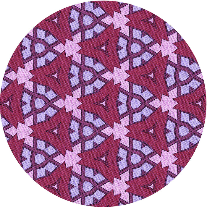 Square Machine Washable Transitional Orchid Purple Rug in a Living Room, wshpat3641pur