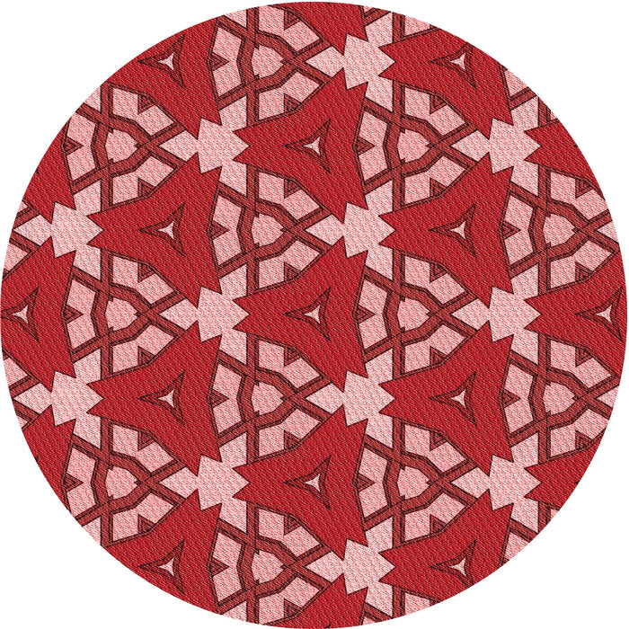 Square Machine Washable Transitional Red Rug in a Living Room, wshpat3641rd