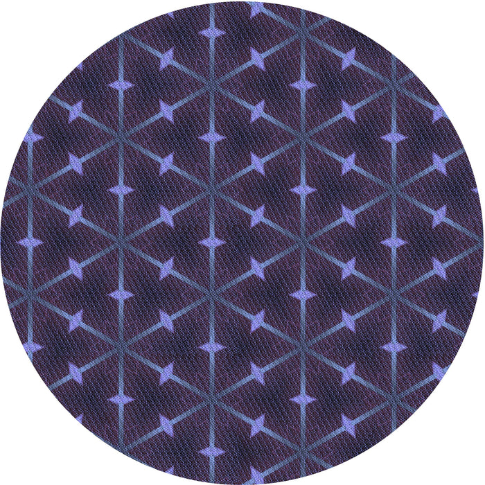 Square Patterned Slate Blue Rug, pat3642blu