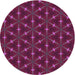 Square Patterned Dark Pink Rug, pat3642pur