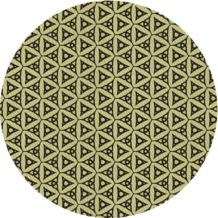 Square Patterned Milk Chocolate Brown Rug, pat3643brn