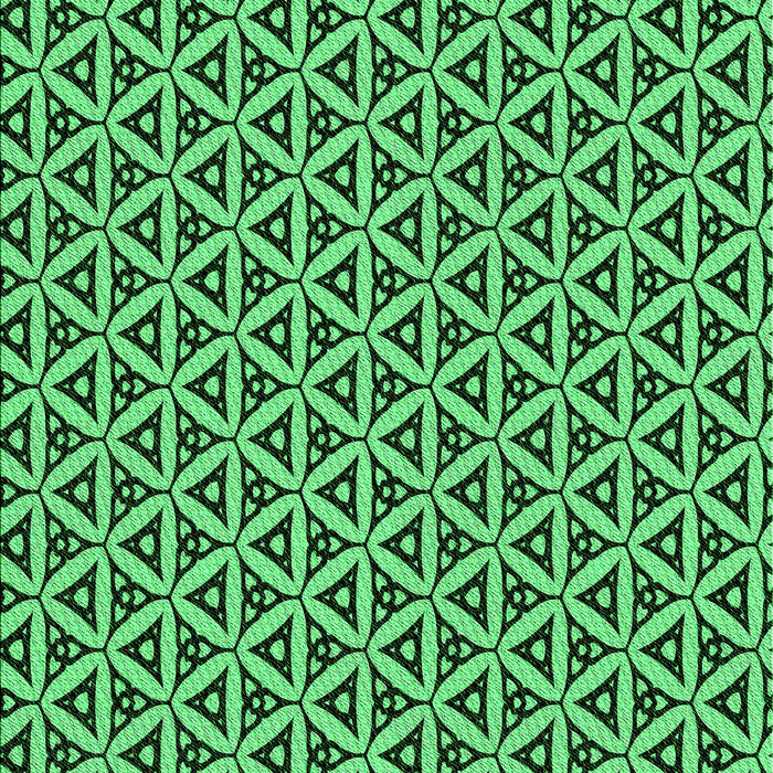 Patterned Deep Emerald Green Rug, pat3643grn