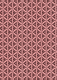 Machine Washable Transitional Pastel Pink Rug, wshpat3643rd