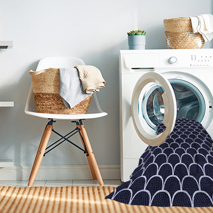 Machine Washable Transitional Periwinkle Purple Rug in a Washing Machine, wshpat3644blu