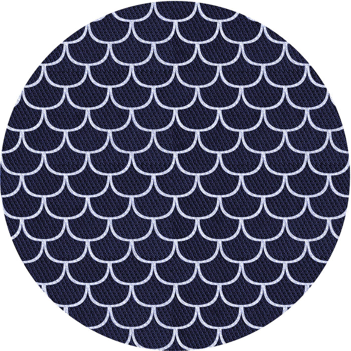 Square Machine Washable Transitional Periwinkle Purple Rug in a Living Room, wshpat3644blu