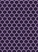 Machine Washable Transitional Deep Purple Rug, wshpat3644pur