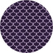 Square Machine Washable Transitional Deep Purple Rug in a Living Room, wshpat3644pur