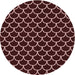 Square Machine Washable Transitional Chocolate Brown Rug in a Living Room, wshpat3644rd