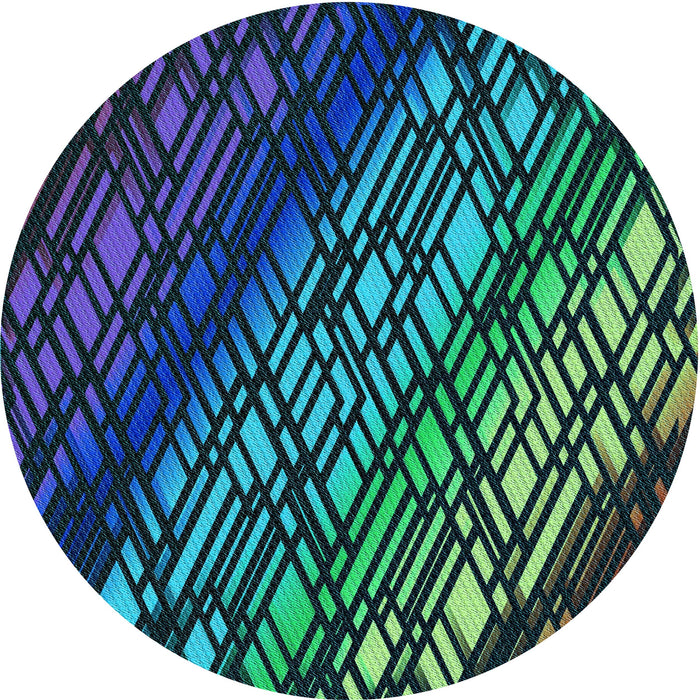 Square Machine Washable Transitional Night Blue Rug in a Living Room, wshpat3645lblu