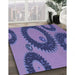 Machine Washable Transitional Purple Mimosa Purple Rug in a Family Room, wshpat3646blu