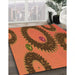 Machine Washable Transitional Orange Rug in a Family Room, wshpat3646org