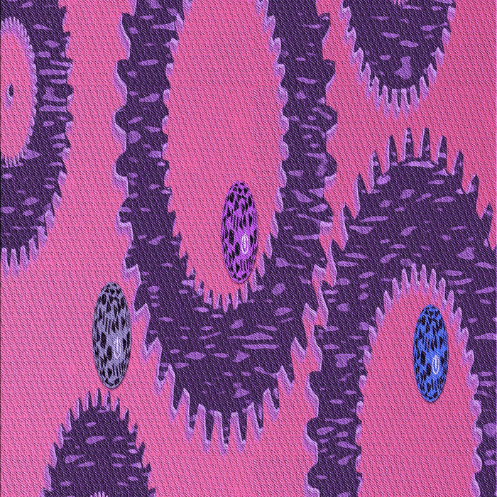 Machine Washable Transitional Dark Magenta Purple Rug, wshpat3646pur