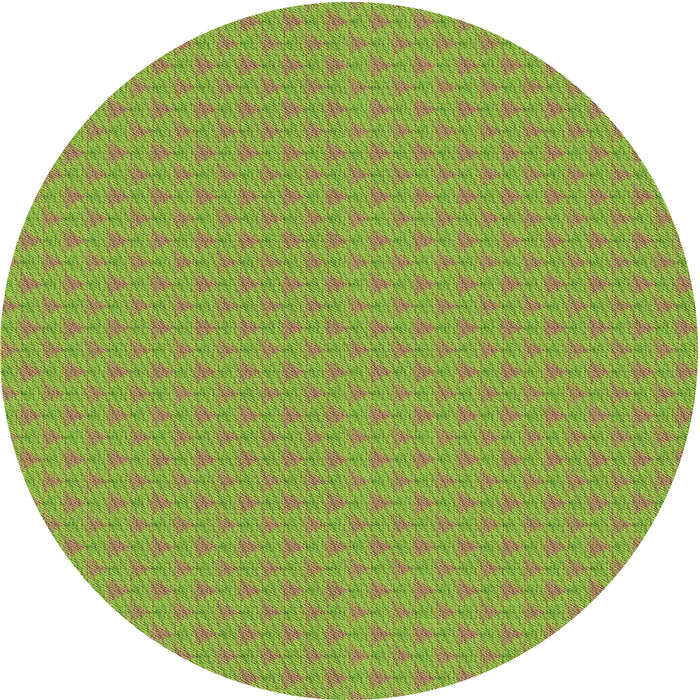 Square Machine Washable Transitional Pistachio Green Rug in a Living Room, wshpat3648brn