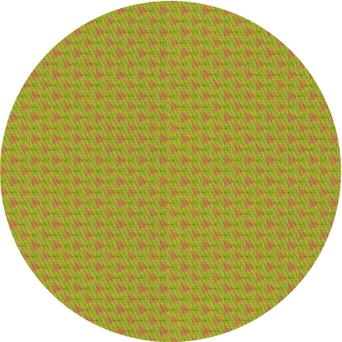 Square Patterned Green Rug, pat3648org