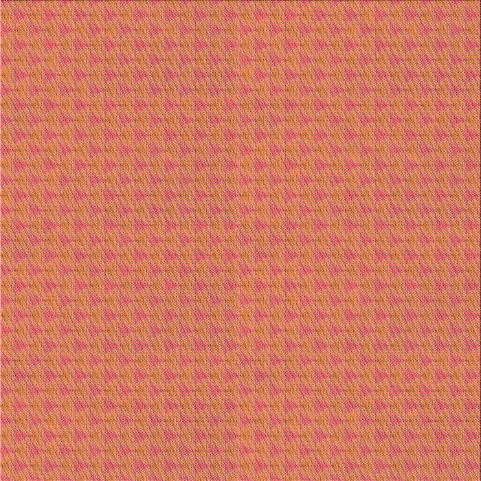 Round Patterned Orange Rug, pat3648rd