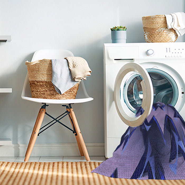 Machine Washable Transitional Blue Rug in a Washing Machine, wshpat3649blu