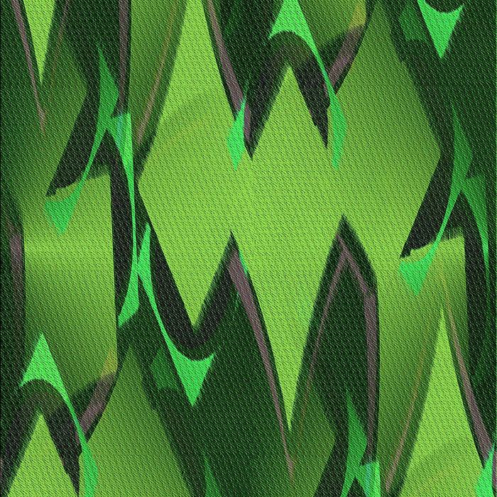 Patterned Deep Emerald Green Rug, pat3649grn