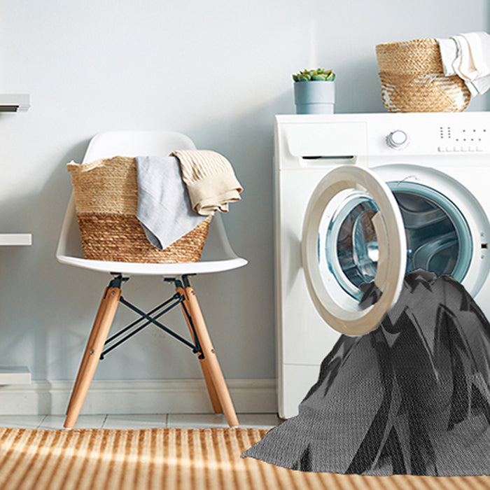 Machine Washable Transitional Gray Rug in a Washing Machine, wshpat3649gry