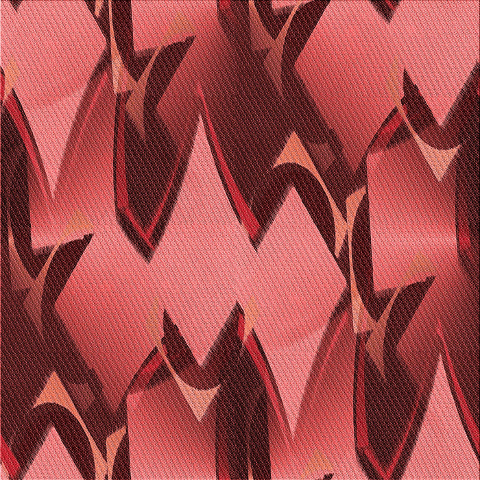 Round Patterned Cranberry Red Rug, pat3649rd