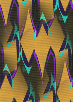 Patterned Copper Green Modern Rug, pat3649