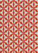 Patterned Red Novelty Rug, pat364