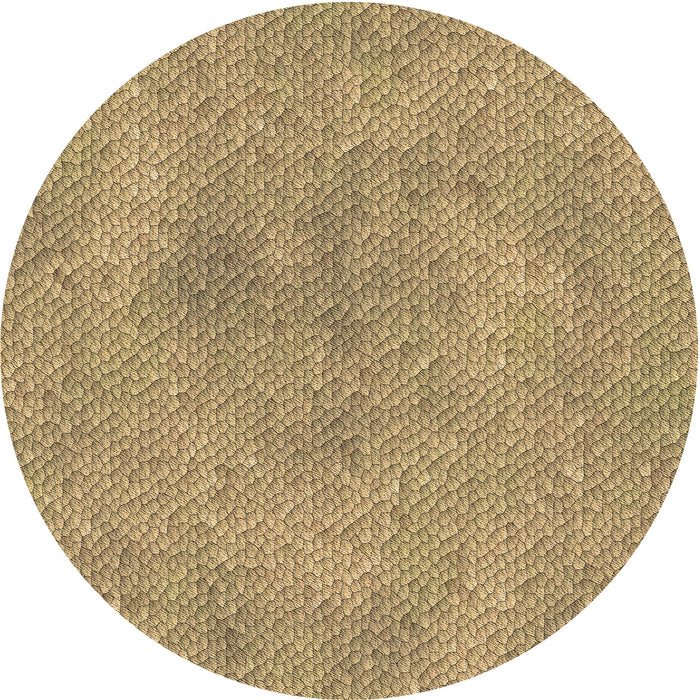 Square Machine Washable Transitional Yellow Orange Rug in a Living Room, wshpat3650brn