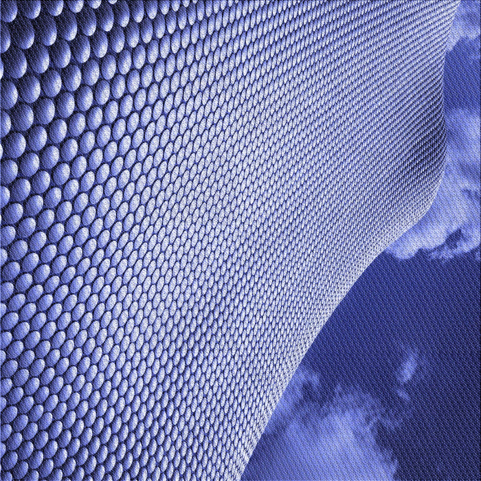 Round Machine Washable Transitional Jeans Blue Rug, wshpat3651blu